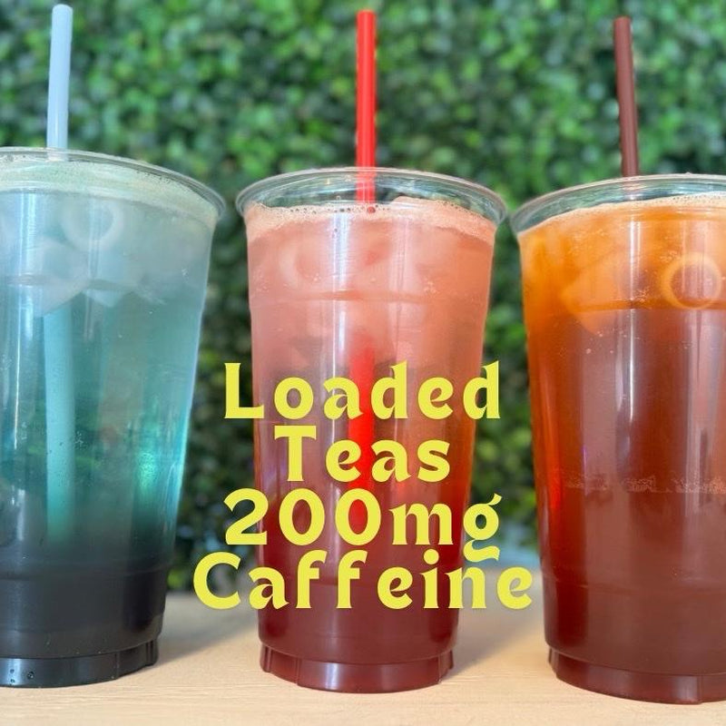 Loaded Tea - Powered Caffeinated Beverage Mix - Sugar-Free & Gluten-Free Energy Powder Drink - 32Oz Smoothie Mix - Made in USA - 24 Months Shelf Life